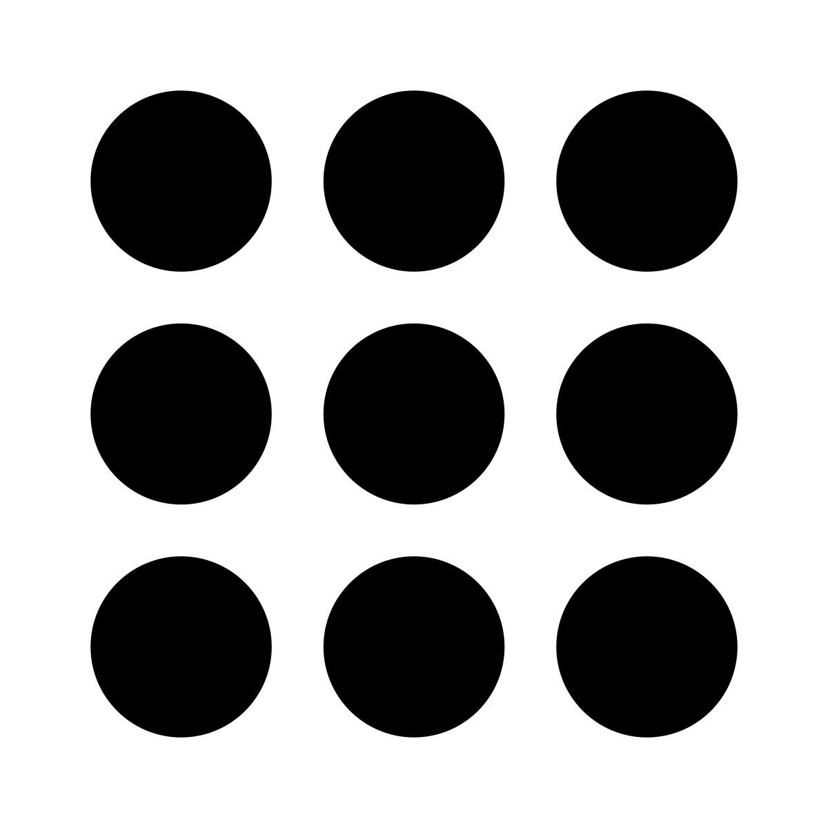 glyph neue style eingekreistes menü icon