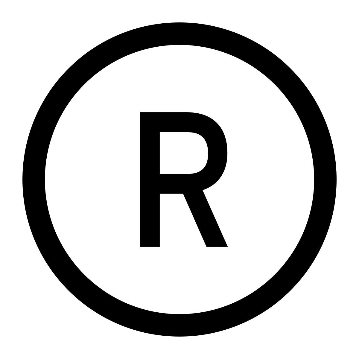 glyph neue style circled r icon