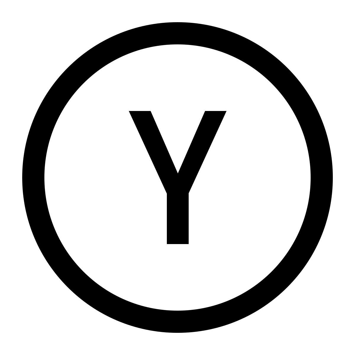 glyph neue style y icon