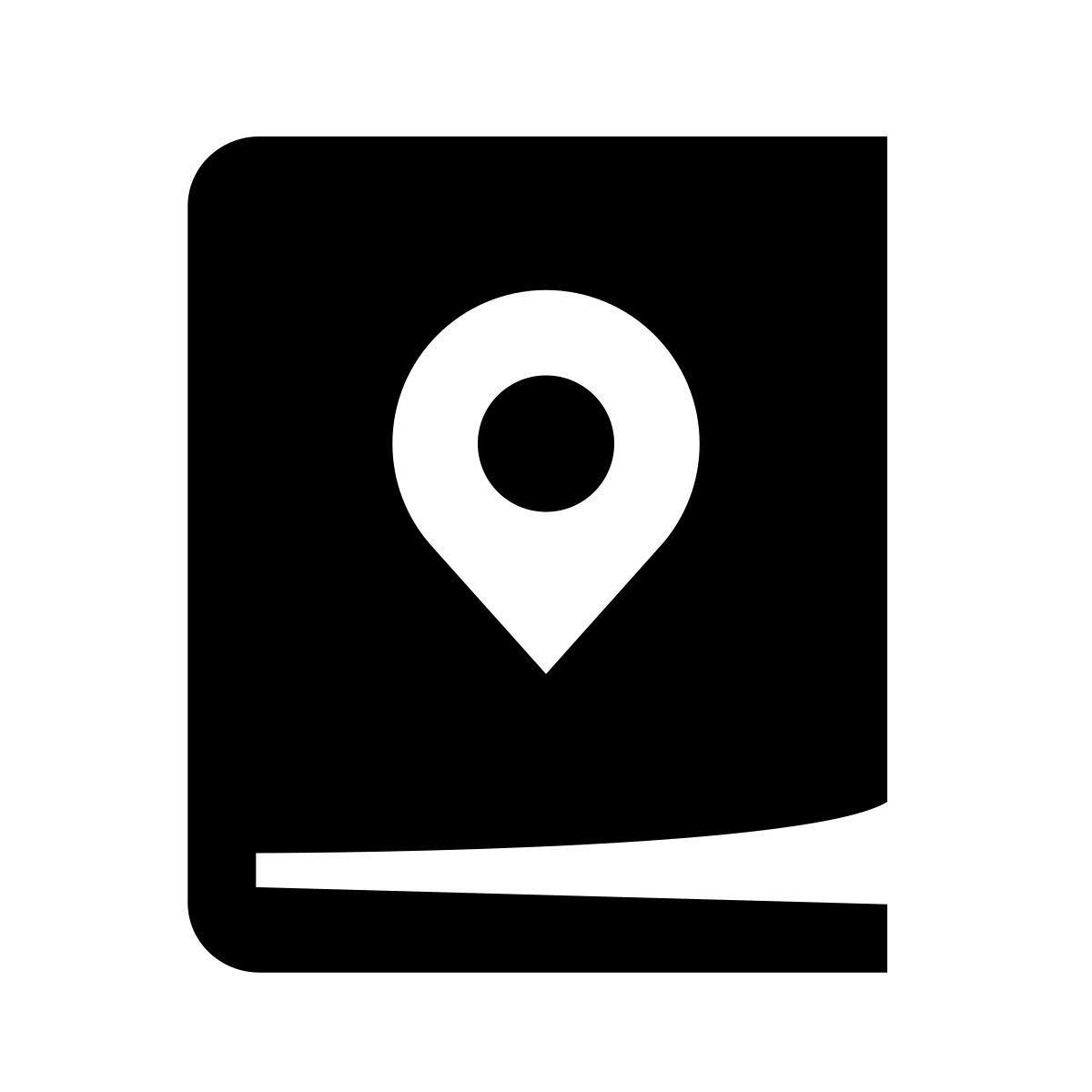 glyph neue style city guide icon