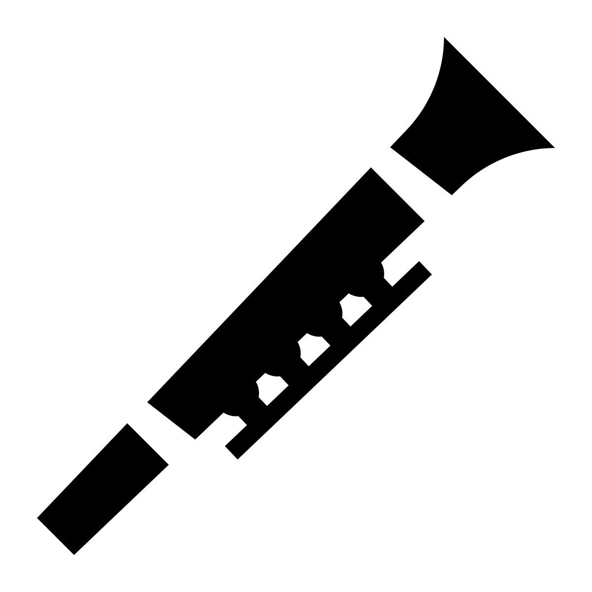 glyph neue style clarinetto icon
