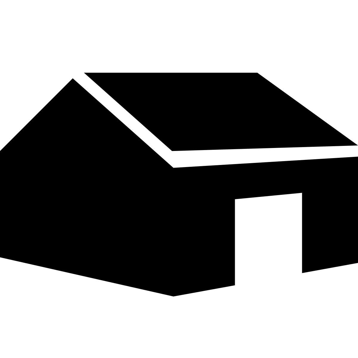 glyph neue style large tent icon