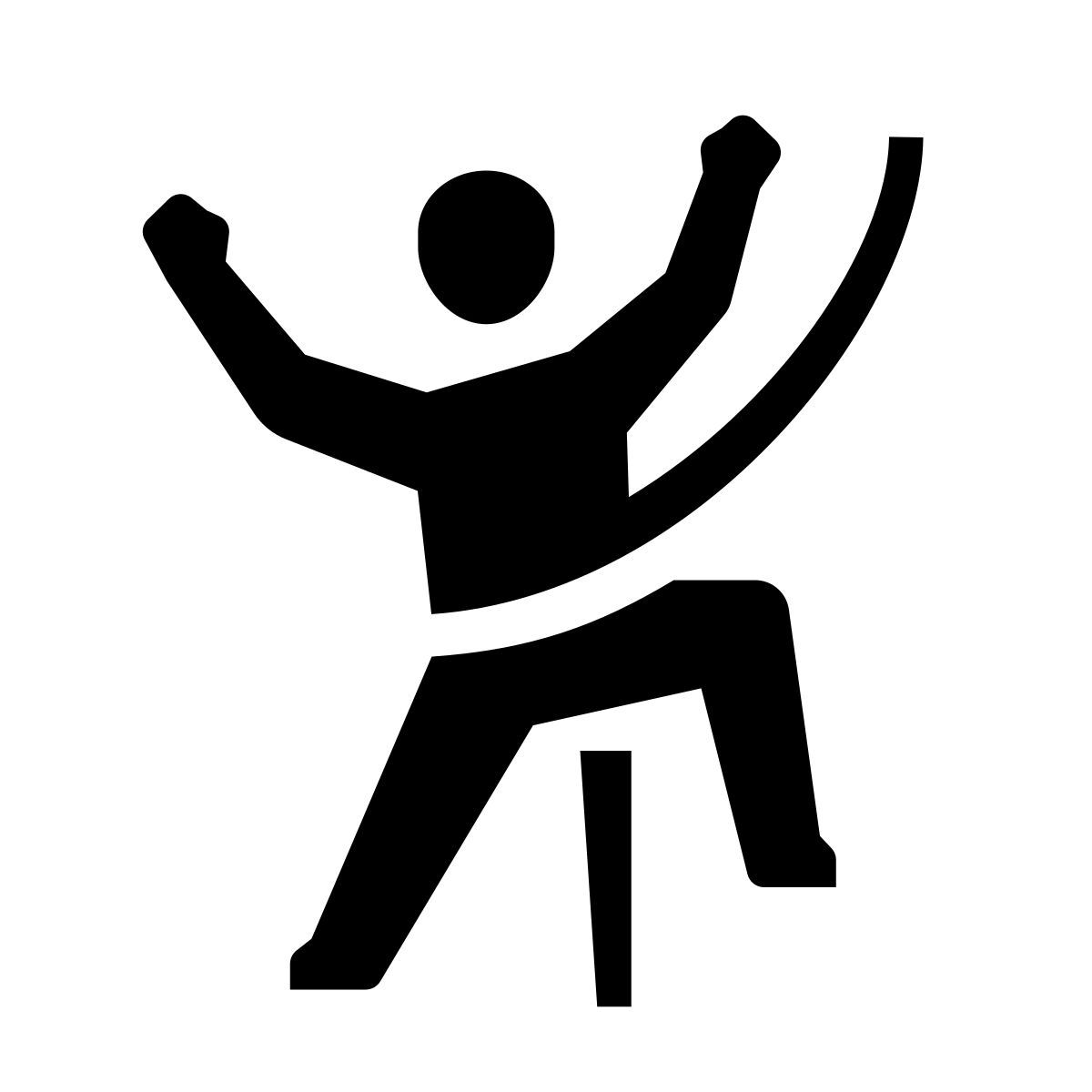 glyph neue style arrampicata icon