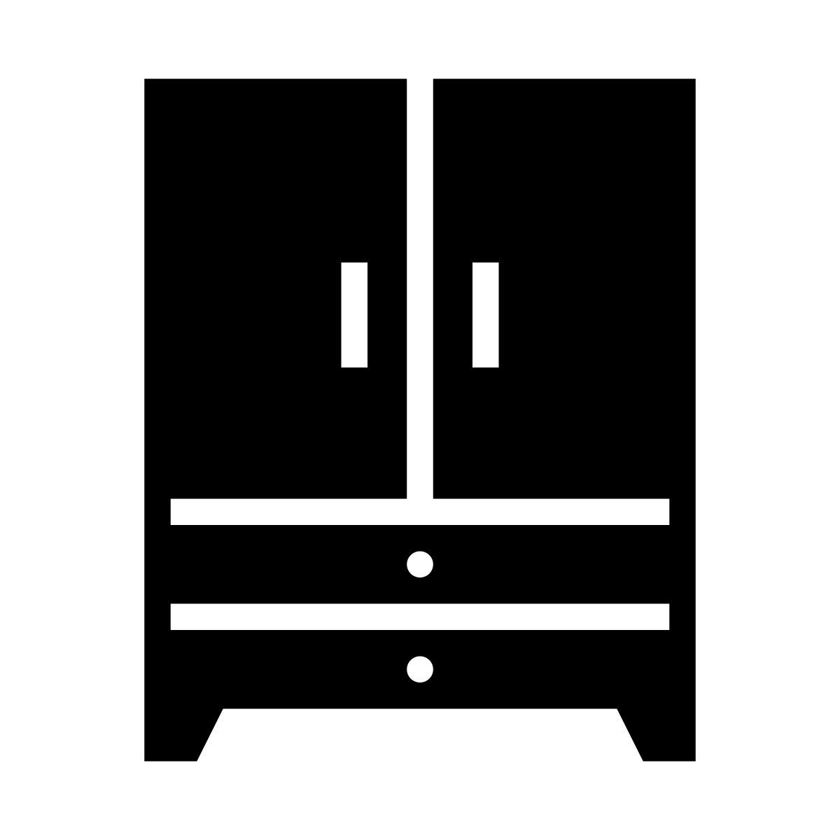 glyph neue style armário de roupa icon