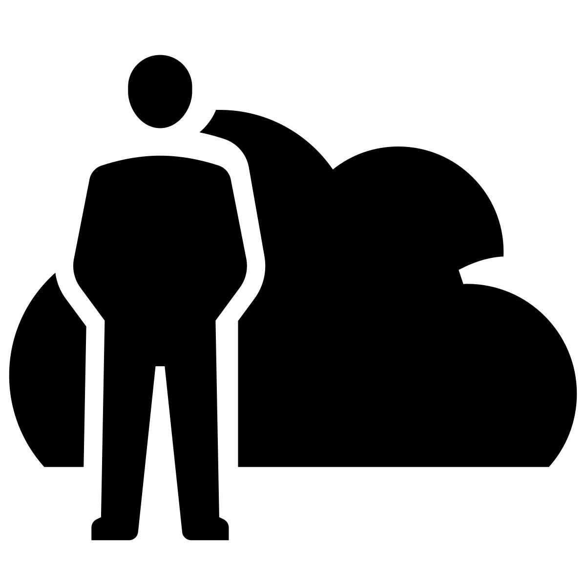 glyph neue style облачный бизнес icon