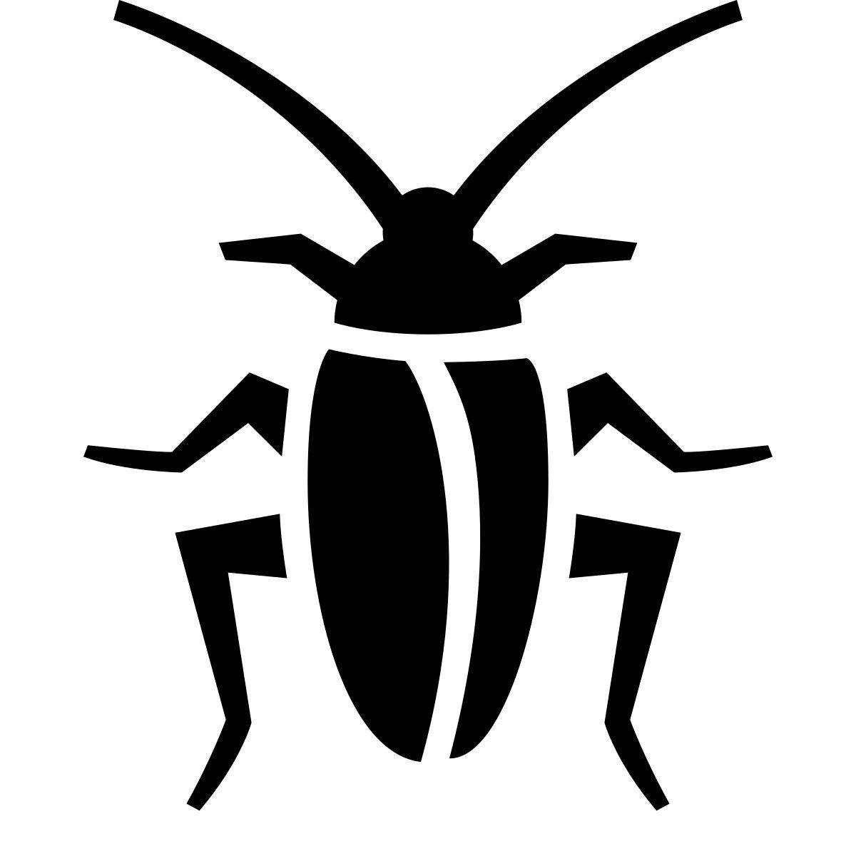 glyph neue style cockroach icon