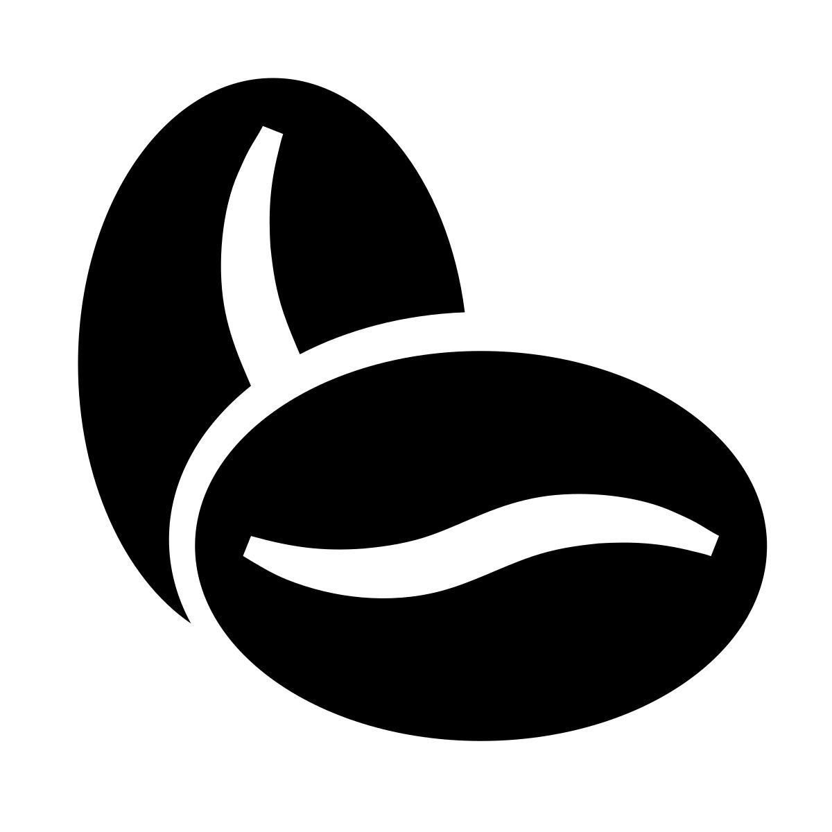 glyph neue style coffee beans icon
