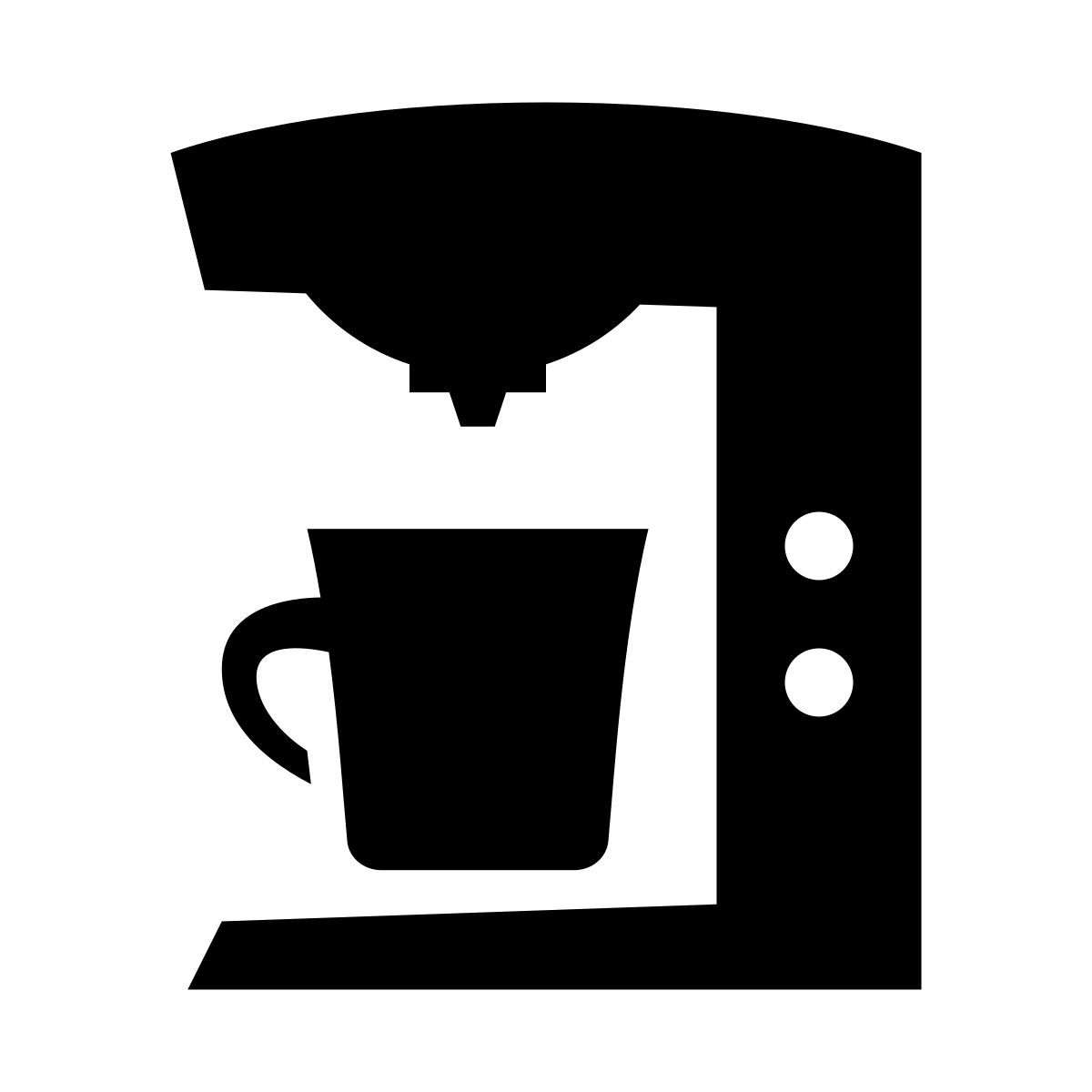 glyph neue style 커피 메이커 icon
