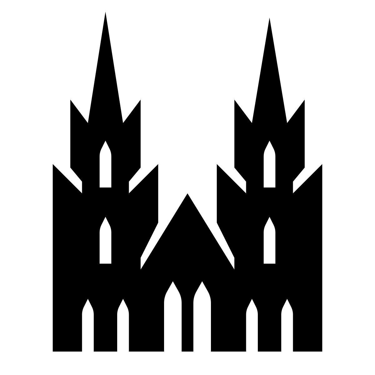 glyph neue style cologne cathedral icon