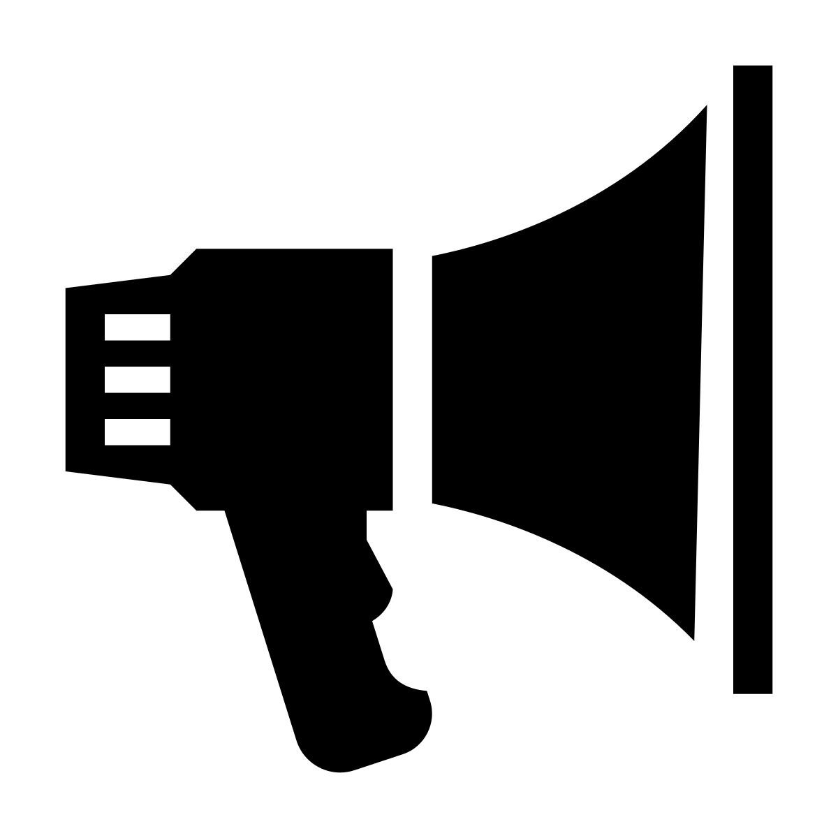 glyph neue style 광고하는 icon