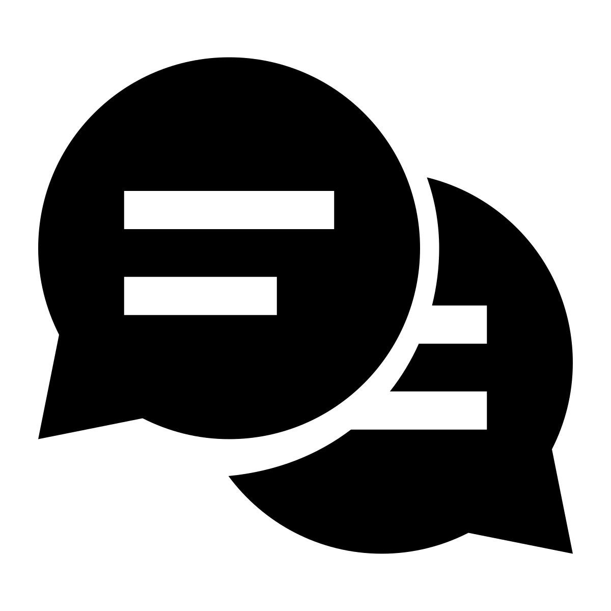 glyph neue style communication icon