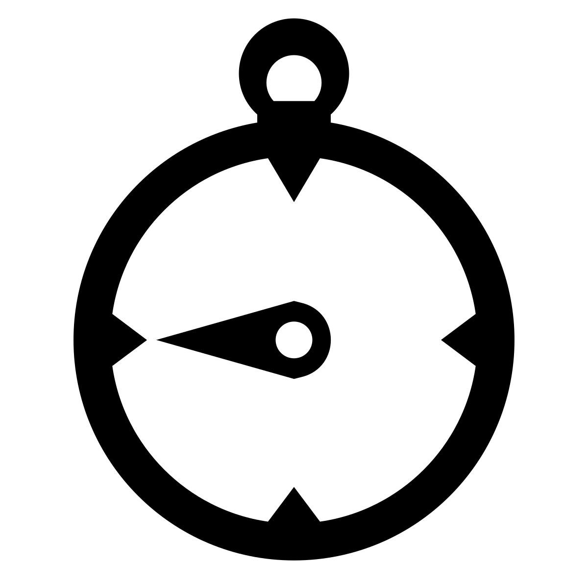 glyph neue style bussola ovest icon