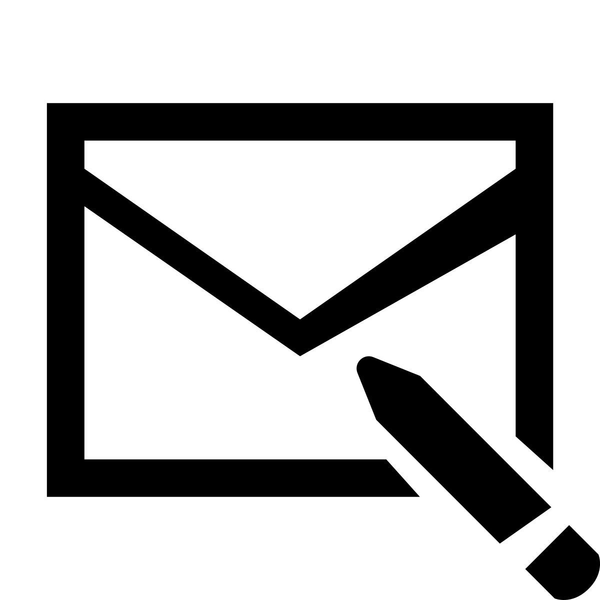 glyph neue style メールを作成 icon