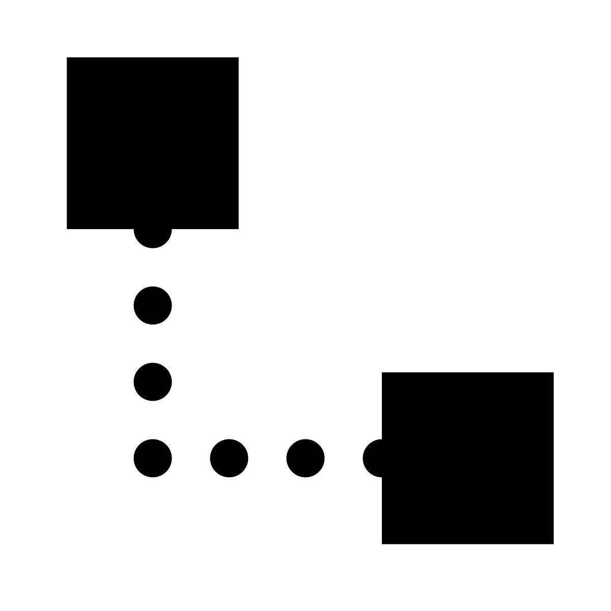 glyph neue style connexion d'ordinateurs icon
