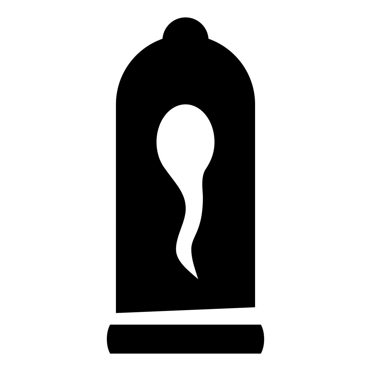 glyph neue style benutztes kondom icon