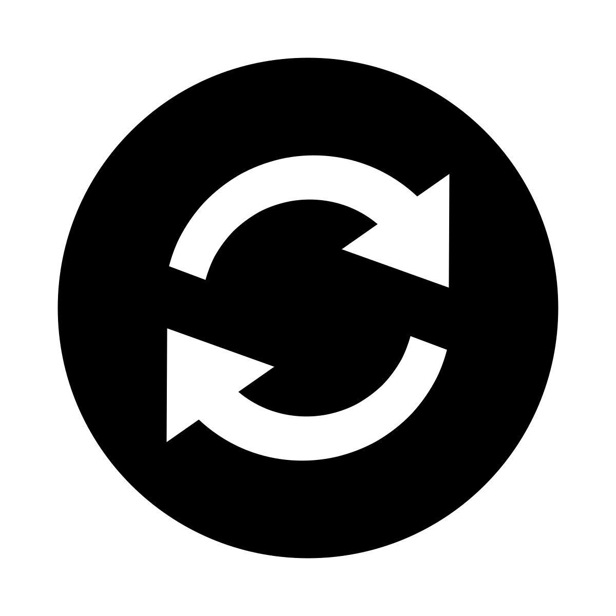 glyph neue style flechas circulares icon