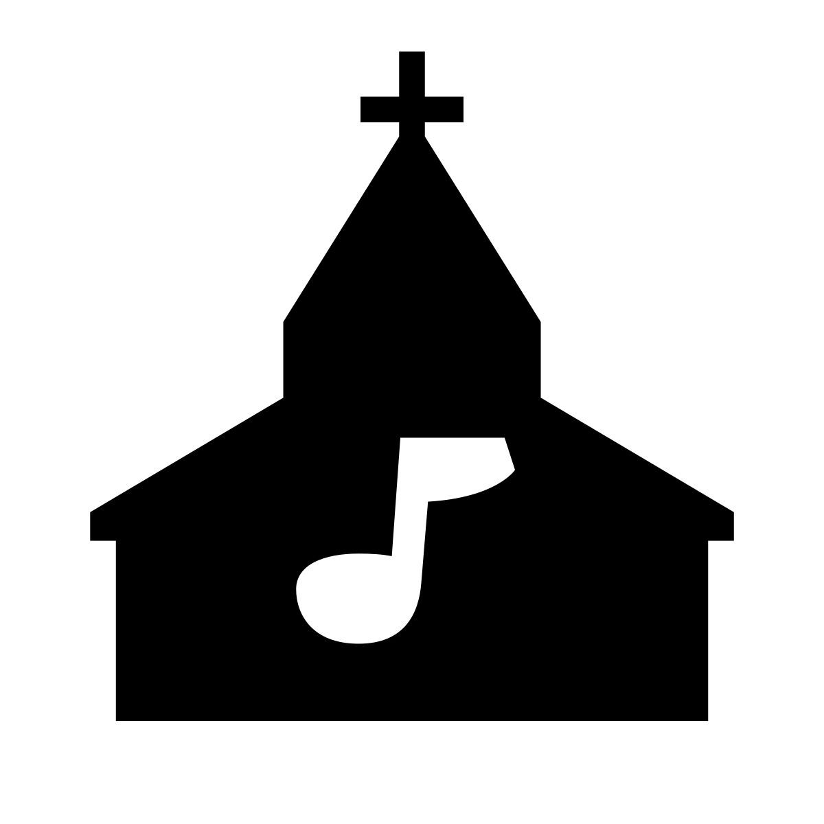 glyph neue style キリスト教音楽 icon