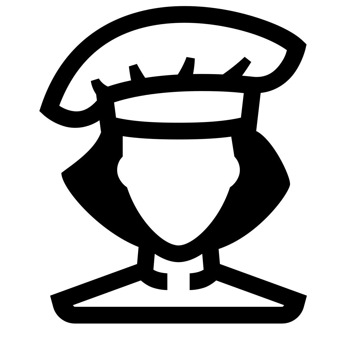 glyph neue style cuoco donna icon
