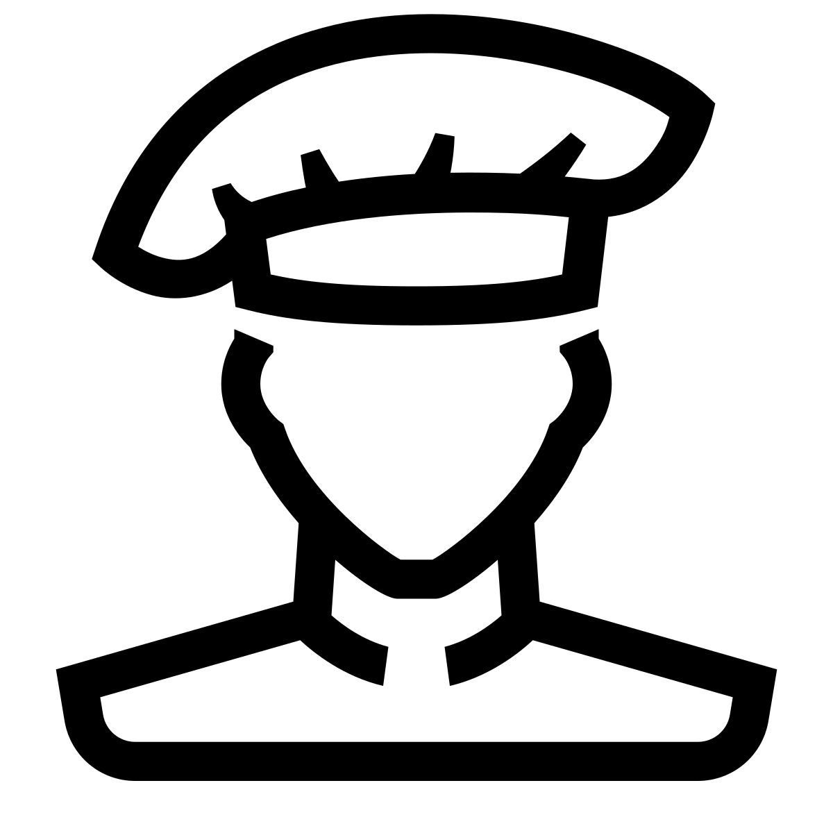 glyph neue style chef icon