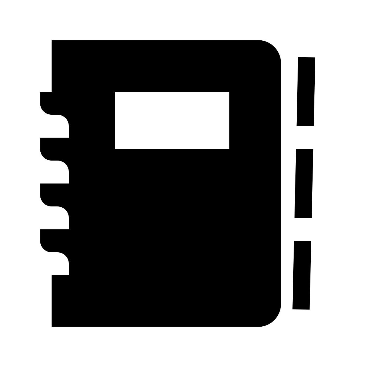 glyph neue style libro de copiar icon