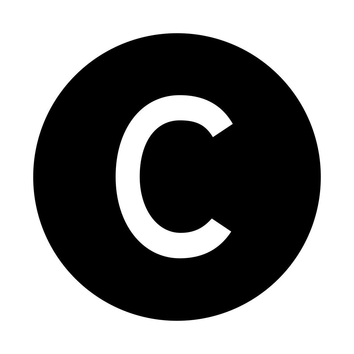 glyph neue style 저작권 icon