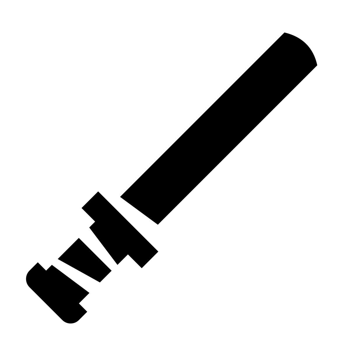 glyph neue style cosh weapon icon