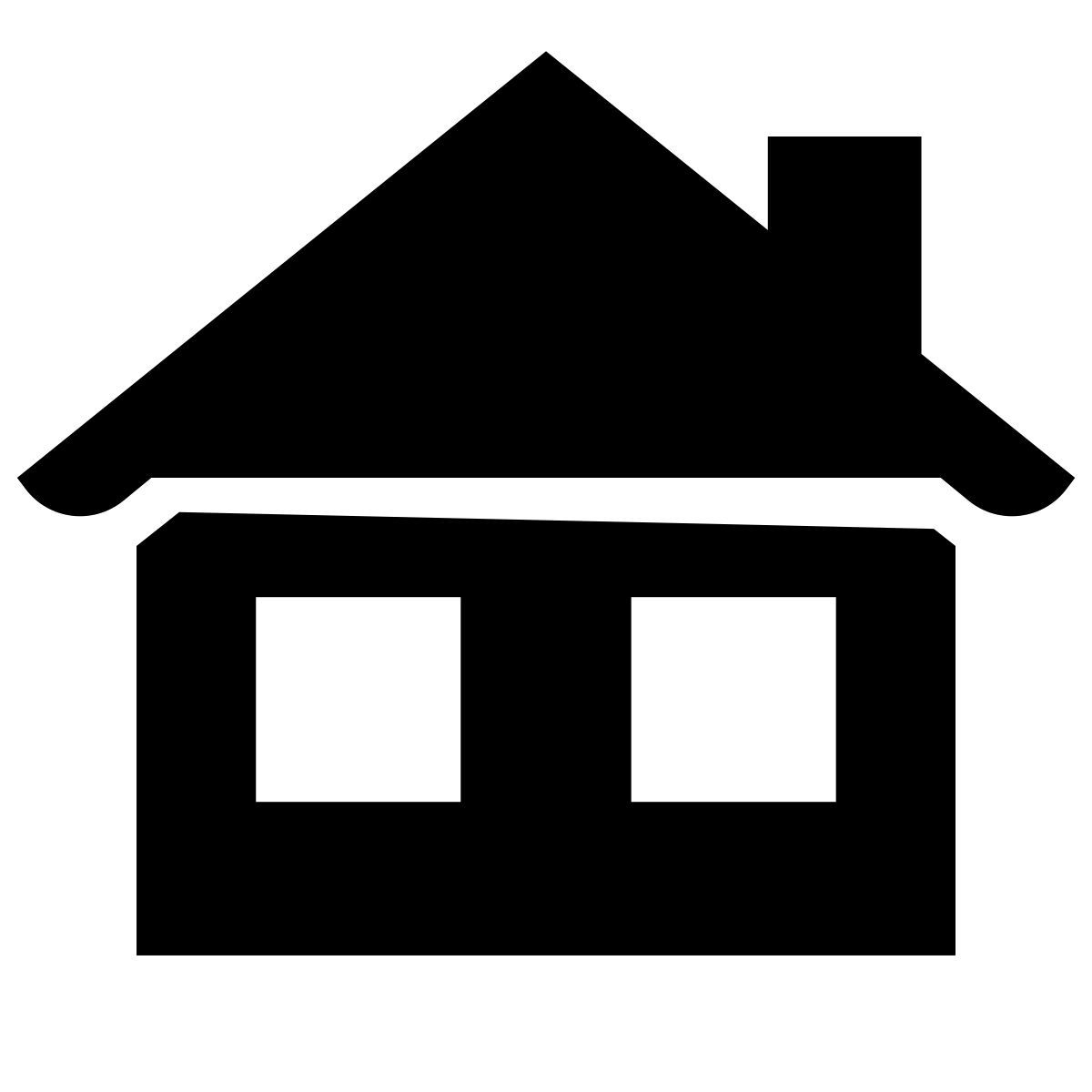 glyph neue style домик в деревне icon