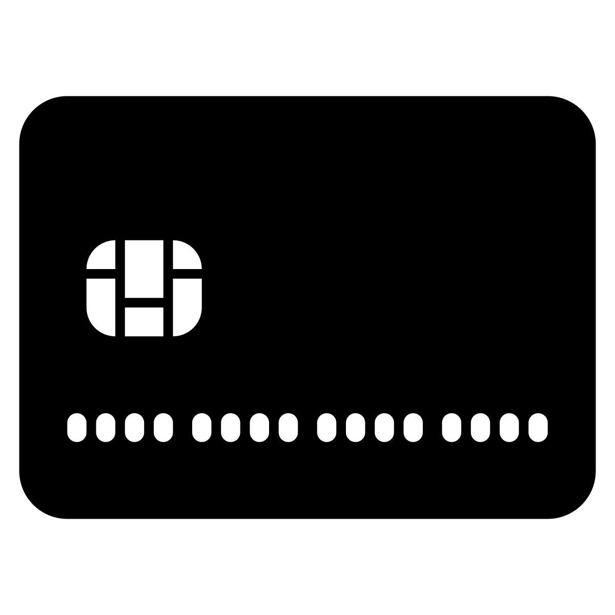 glyph neue style credit card icon