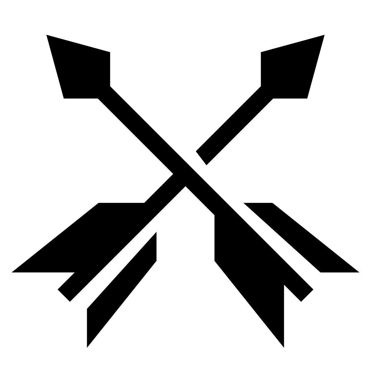 glyph neue style скрещенные стрелы icon