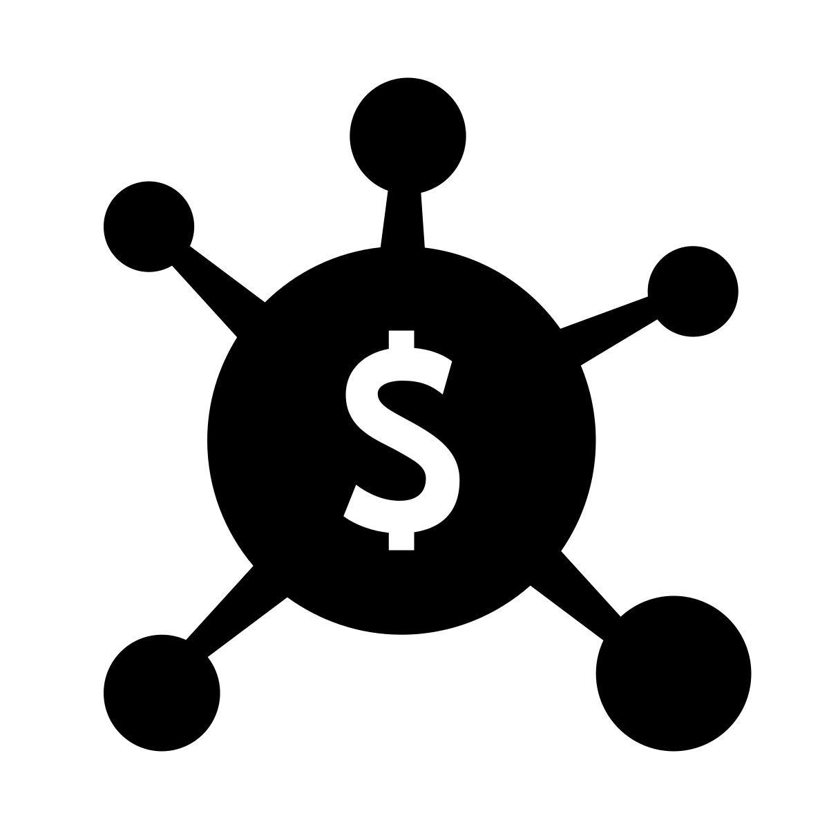 glyph neue style crowdfunding icon