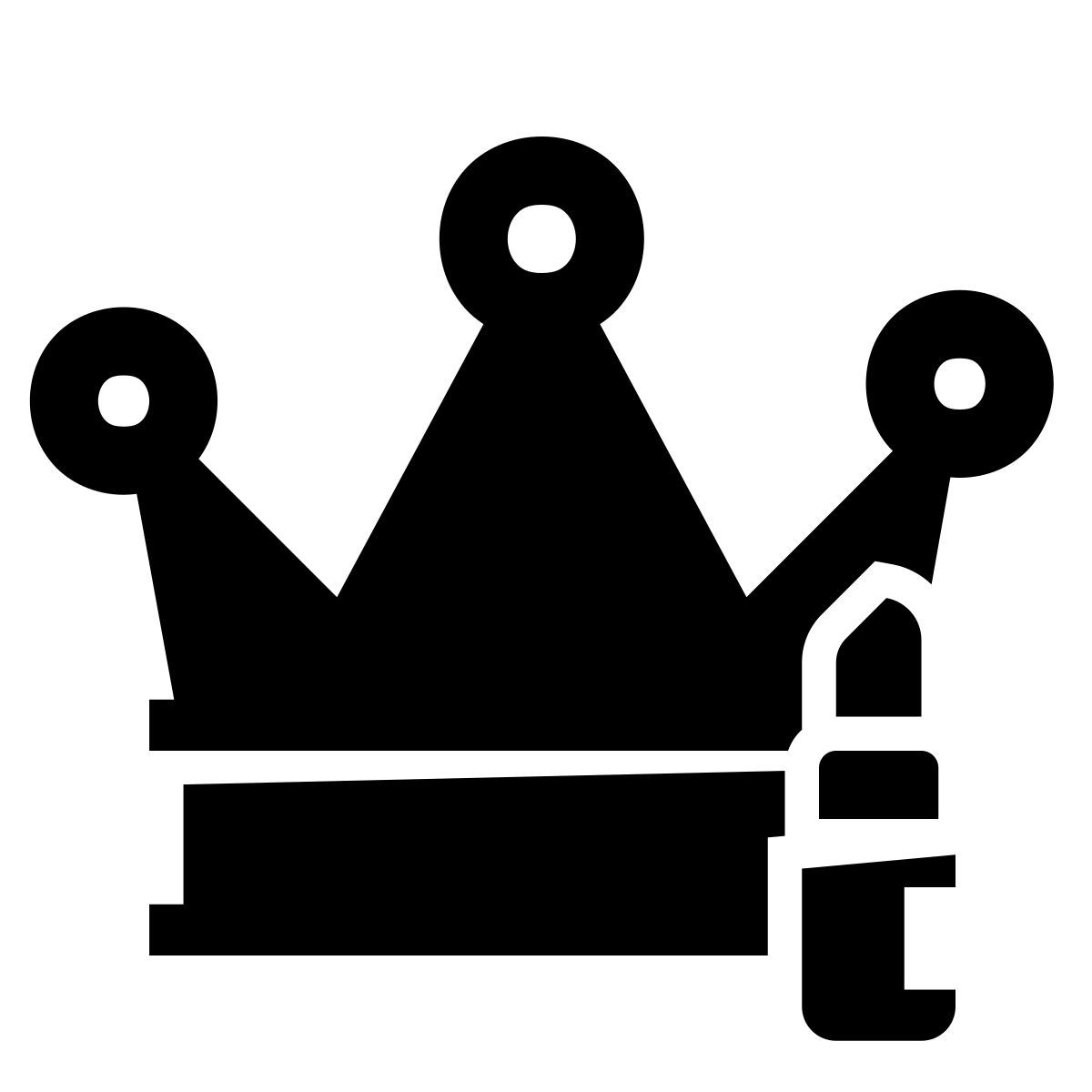 glyph neue style crown and lipstick icon