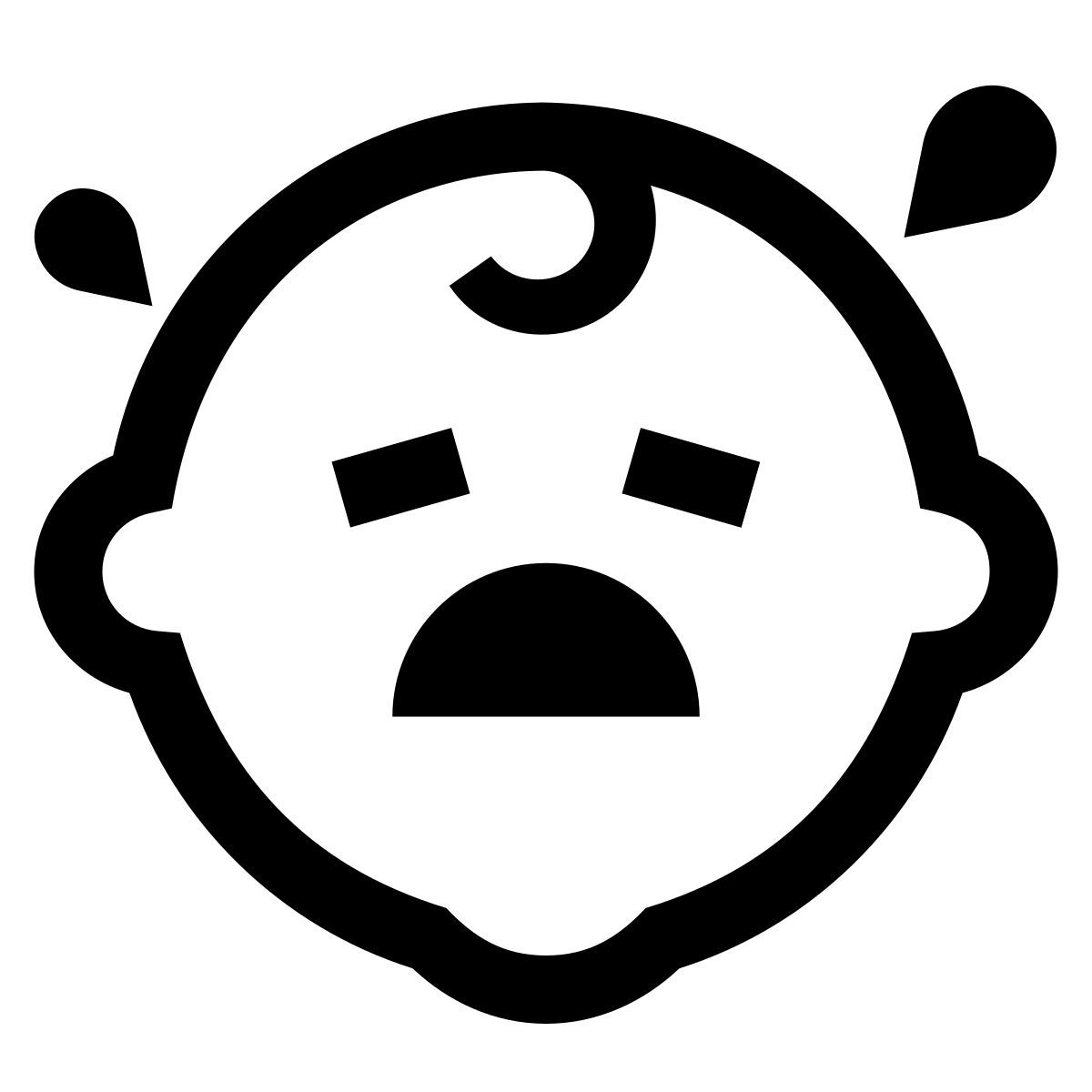 glyph neue style 哭泣的婴儿 icon