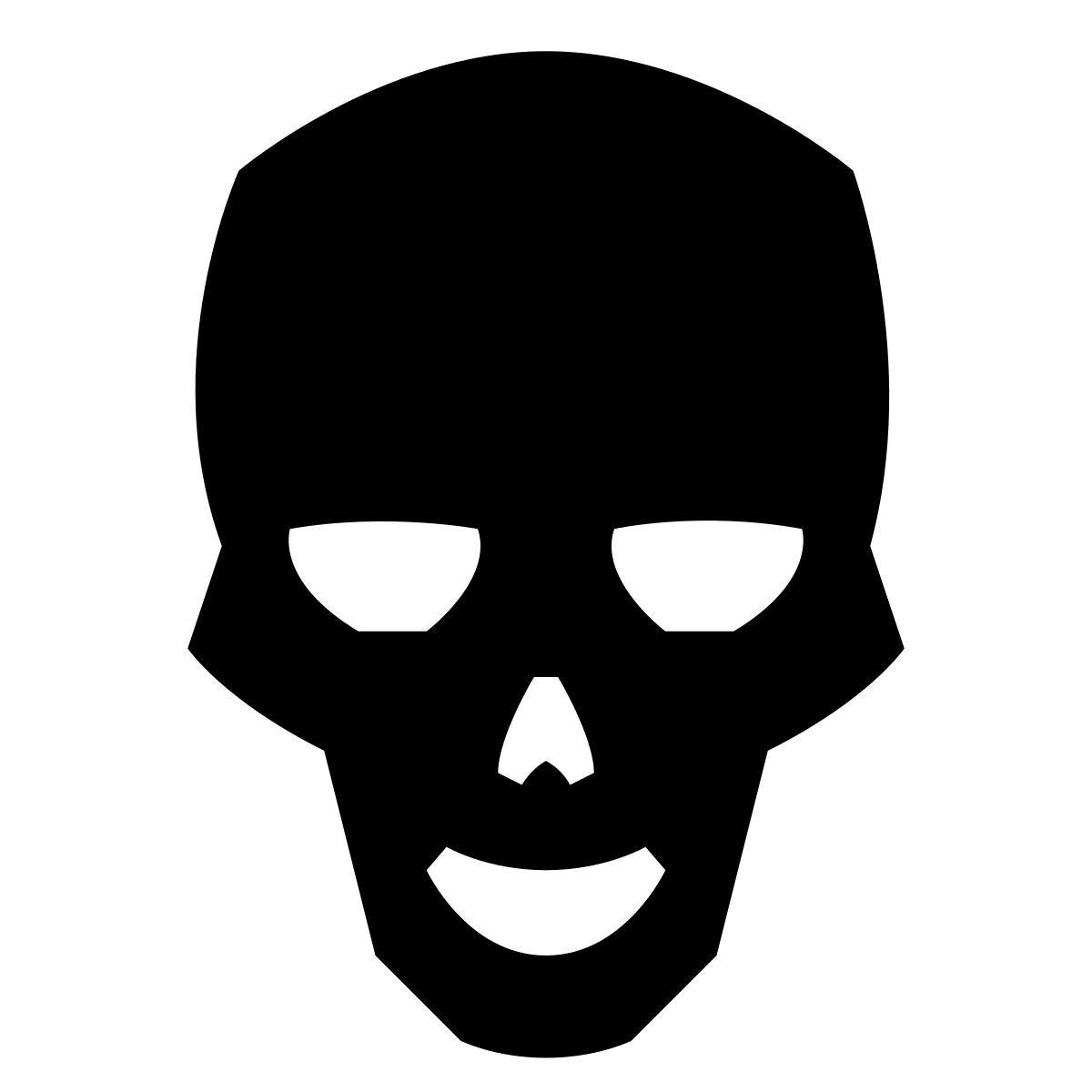 glyph neue style teschio carino icon