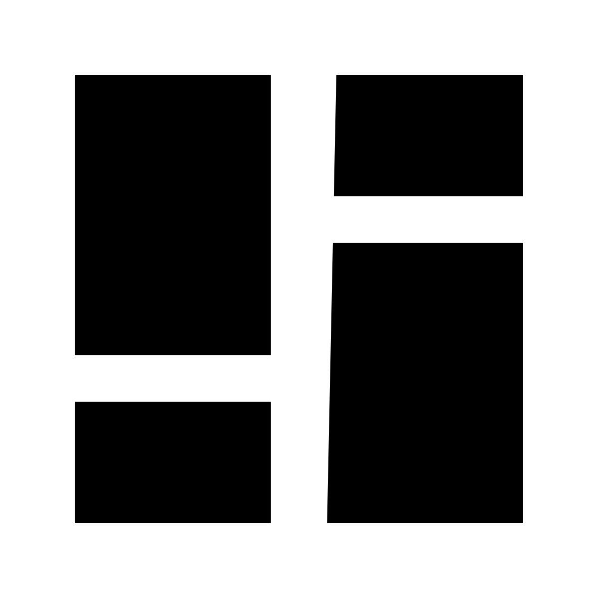 glyph neue style disposition du tableau de bord icon