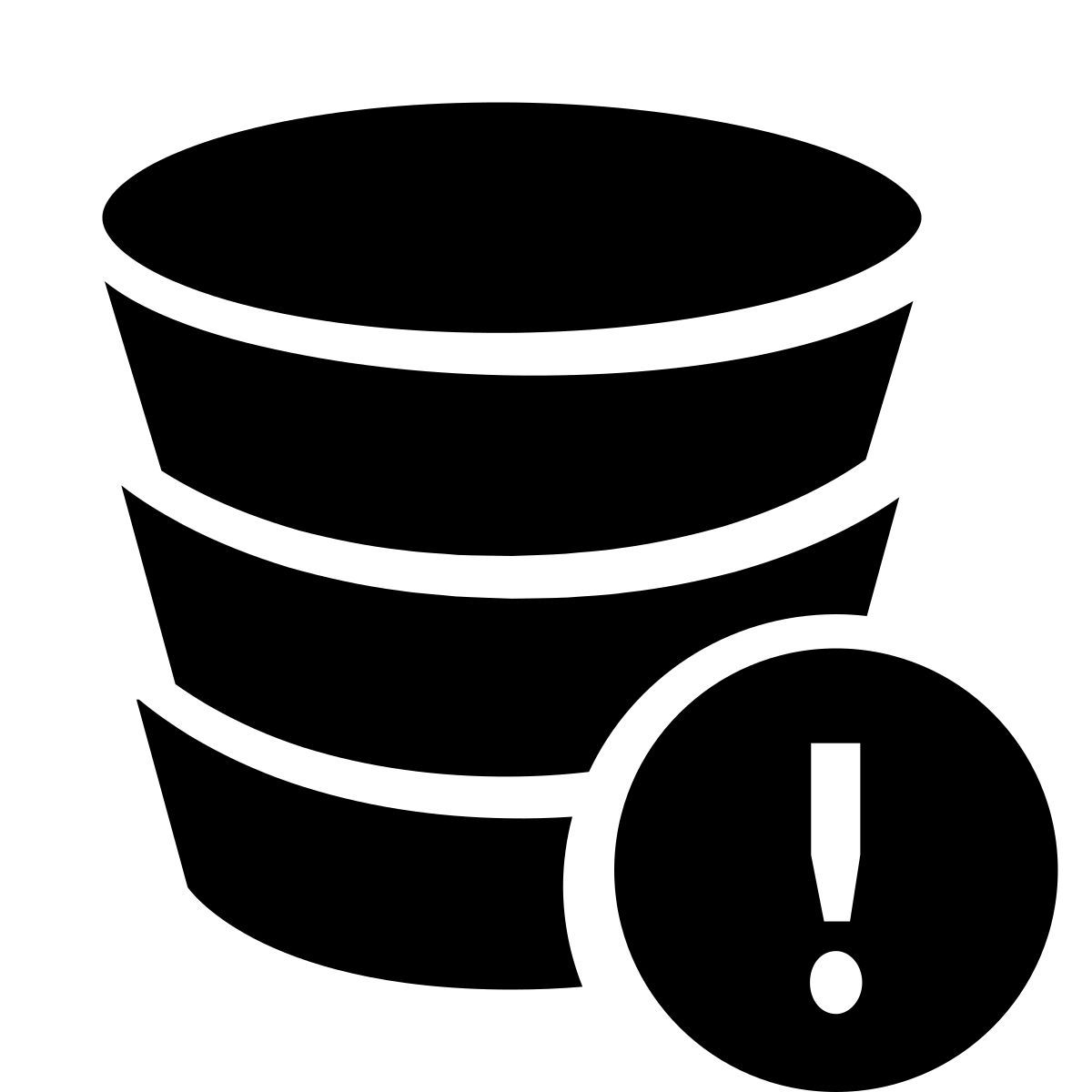 glyph neue style error de la base de datos icon