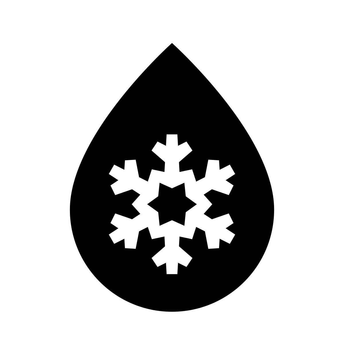 glyph neue style dégivrage icon