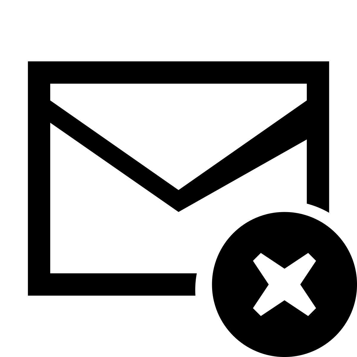 glyph neue style deleted message icon