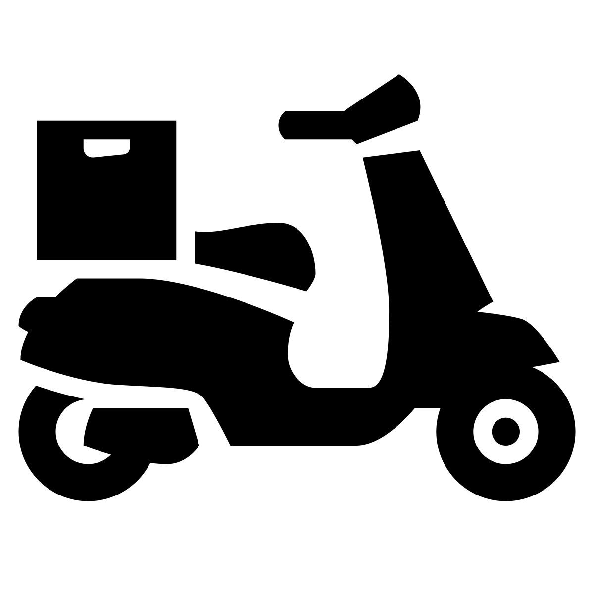 glyph neue style scooter de entrega icon