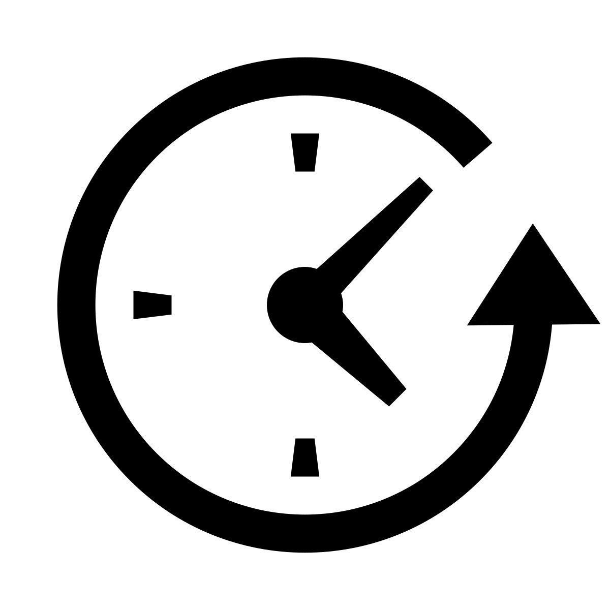 glyph neue style 배달 시간 icon