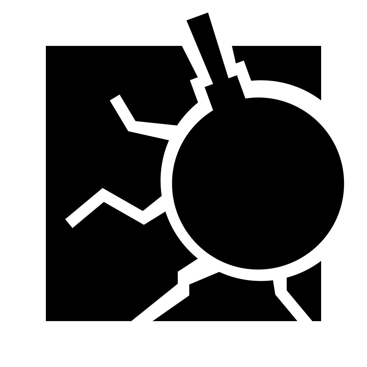 glyph neue style demolizione icon