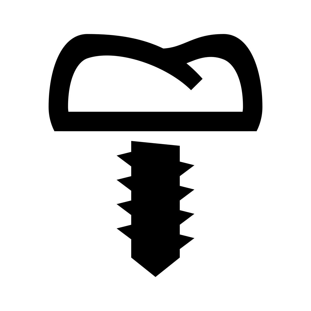 glyph neue style dental implant icon