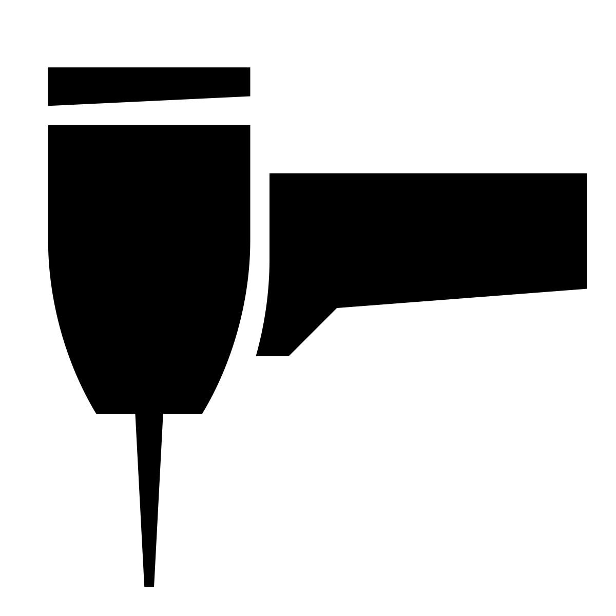 glyph neue style zahnmedizinische maschine icon