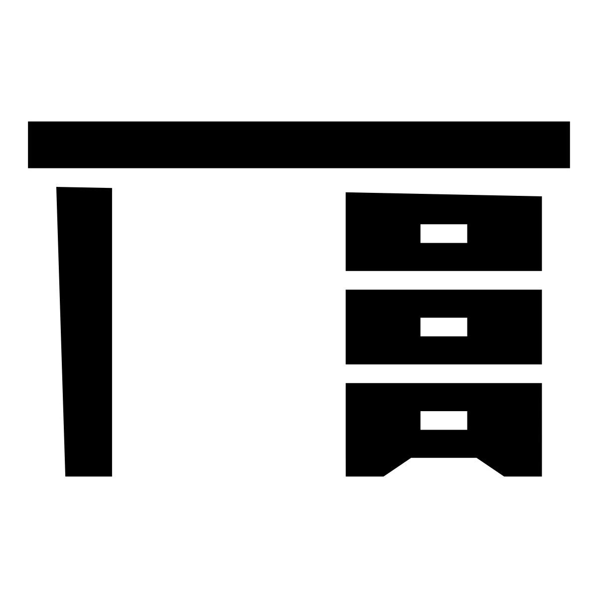 glyph neue style bureau icon