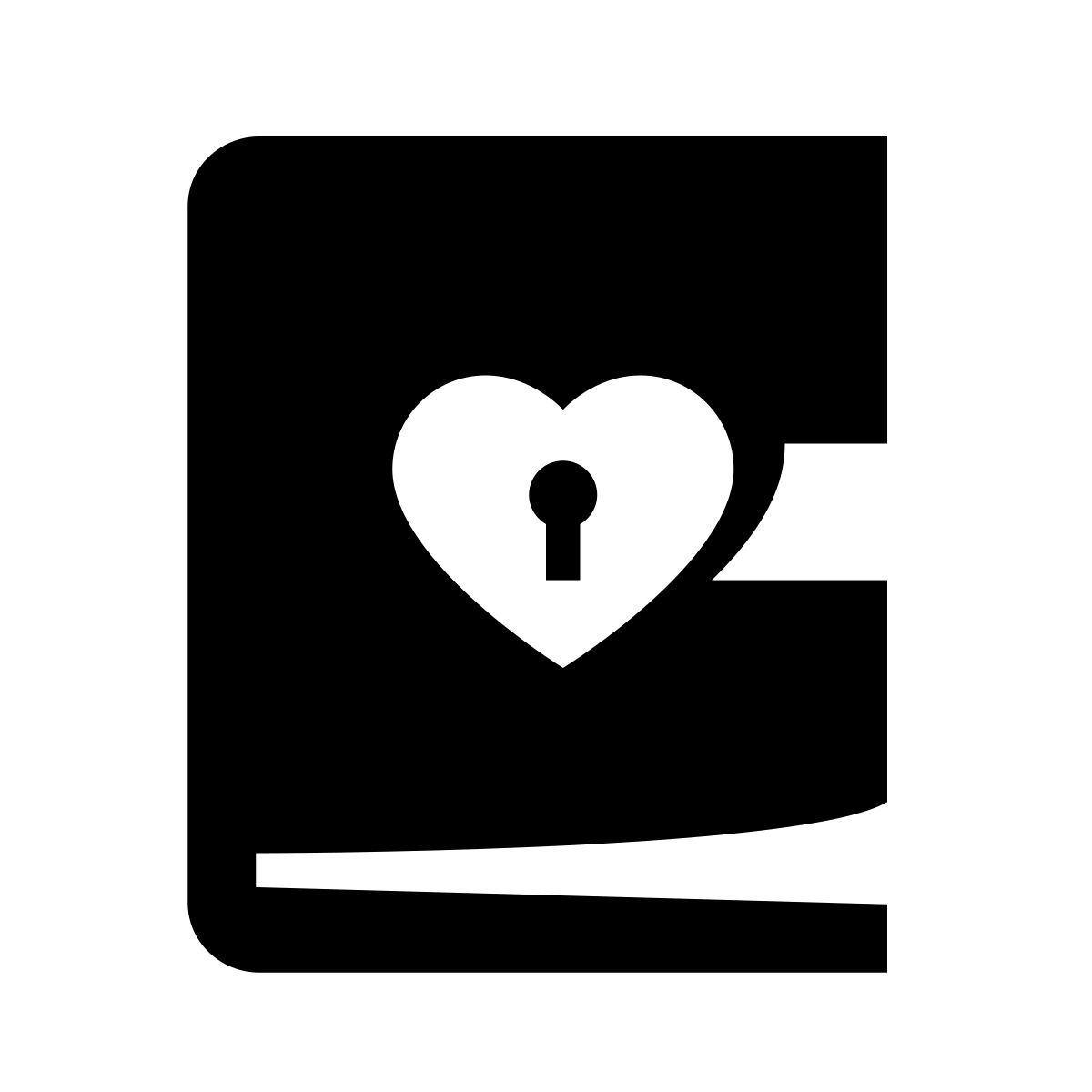 glyph neue style 다이어리 icon