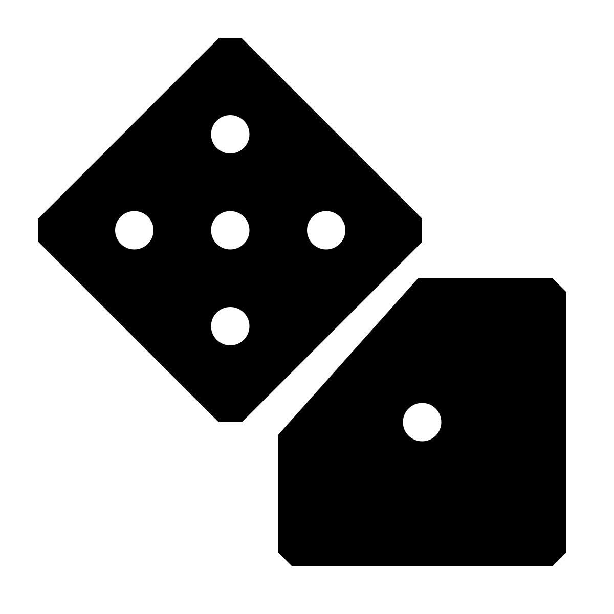 glyph neue style cubos de dados icon