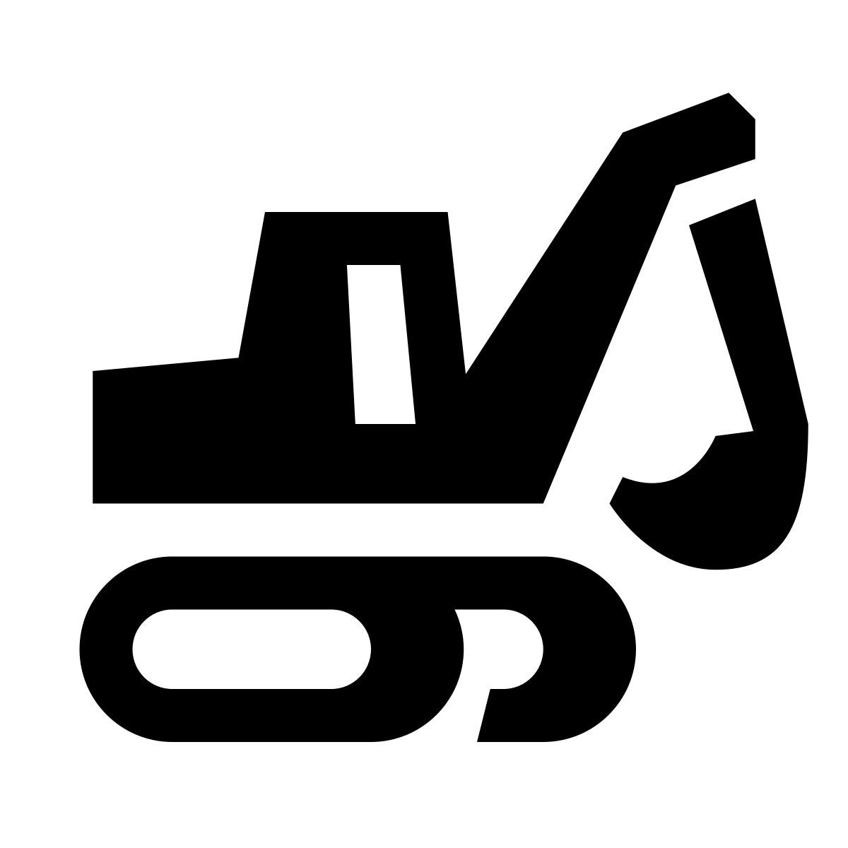 glyph neue style bagger icon