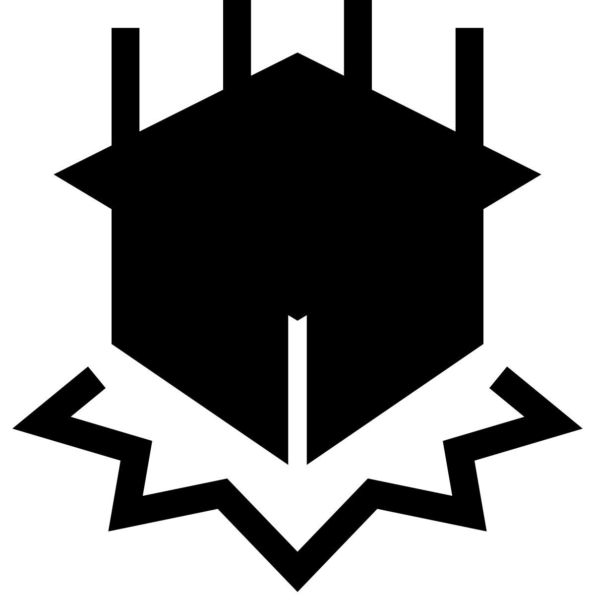 glyph neue style non far cadere icon