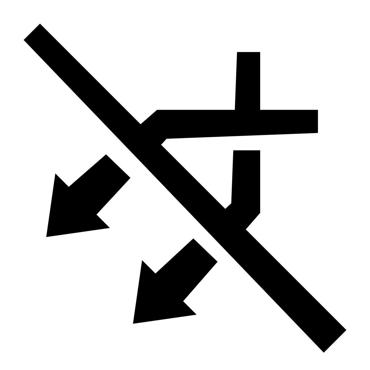 glyph neue style do not mix icon