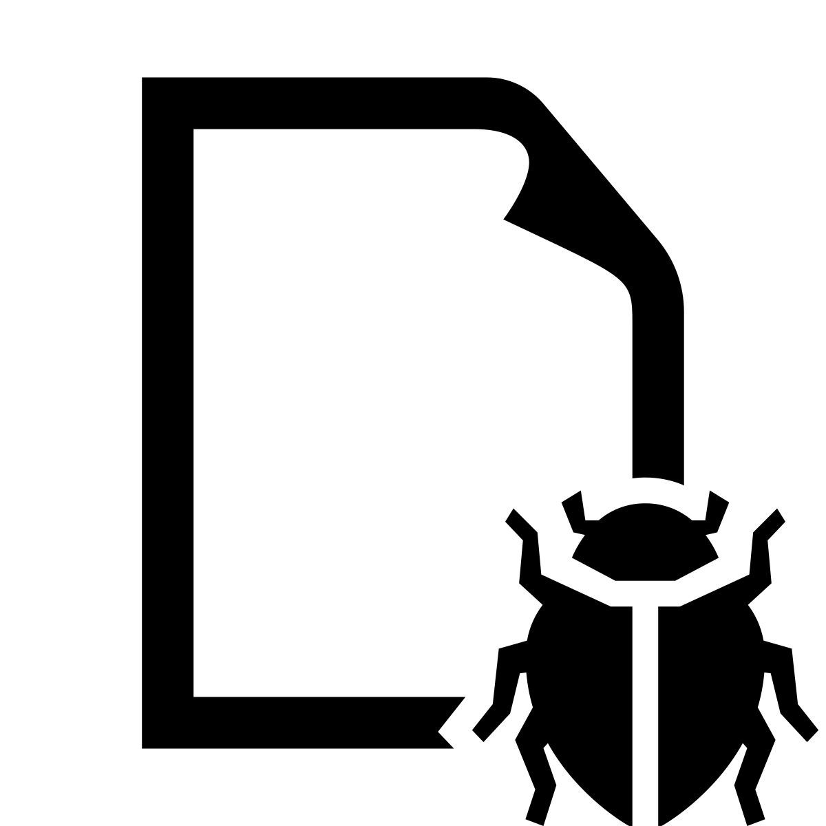 glyph neue style documento de error icon