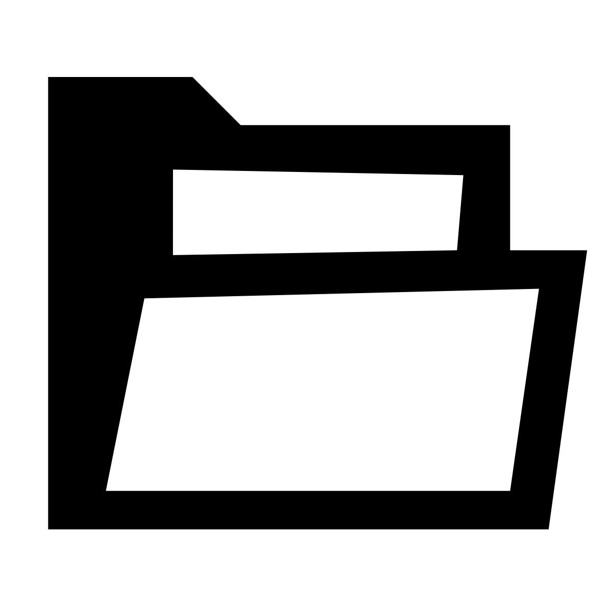 glyph neue style document in folder icon